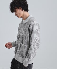 tk.TAKEO KIKUCHI / ティーケー タケオキクチ カーディガン・ボレロ | 【洗える】ペイズリージップカーディガン