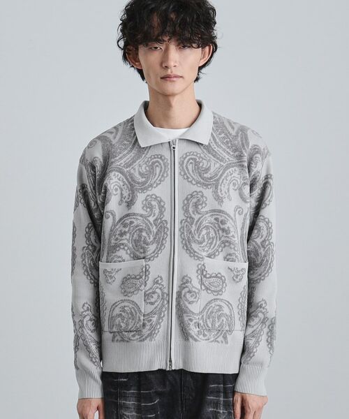 tk.TAKEO KIKUCHI / ティーケー タケオキクチ カーディガン・ボレロ | 【洗える】ペイズリージップカーディガン | 詳細10