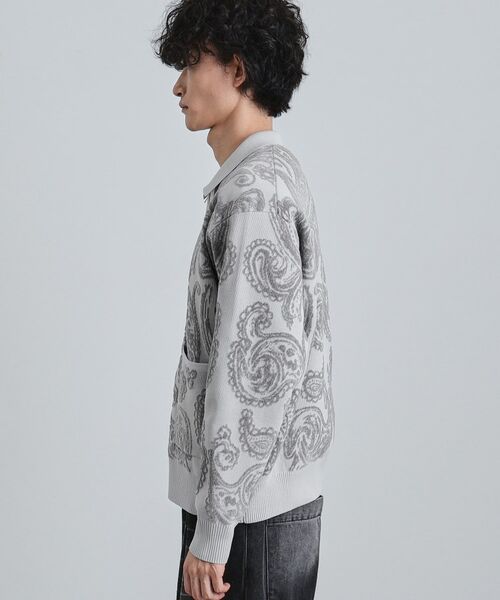 tk.TAKEO KIKUCHI / ティーケー タケオキクチ カーディガン・ボレロ | 【洗える】ペイズリージップカーディガン | 詳細11