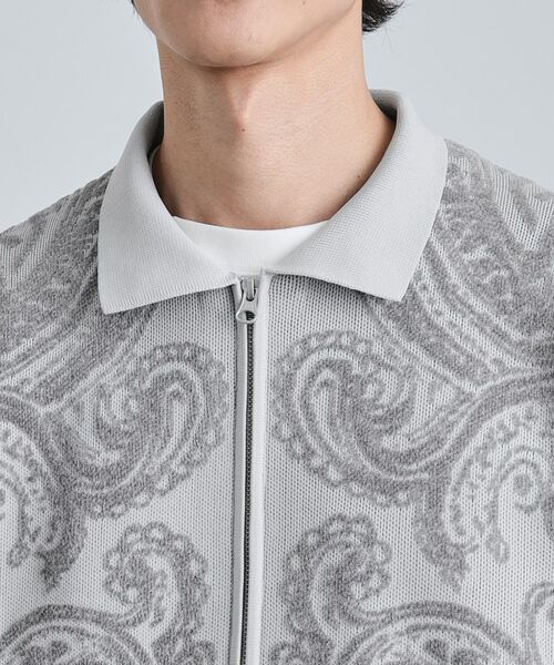 tk.TAKEO KIKUCHI / ティーケー タケオキクチ カーディガン・ボレロ | 【洗える】ペイズリージップカーディガン | 詳細13