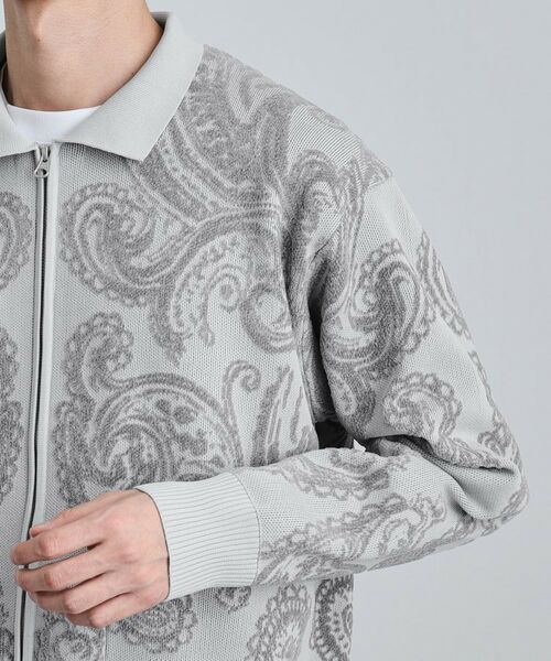 tk.TAKEO KIKUCHI / ティーケー タケオキクチ カーディガン・ボレロ | 【洗える】ペイズリージップカーディガン | 詳細14