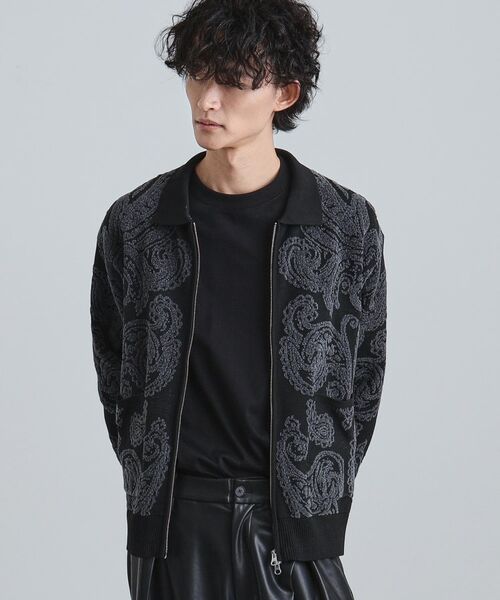 tk.TAKEO KIKUCHI / ティーケー タケオキクチ カーディガン・ボレロ | 【洗える】ペイズリージップカーディガン | 詳細6