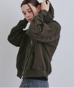 tk.TAKEO KIKUCHI / ティーケー タケオキクチ パーカー | アームシャーリングジップパーカー