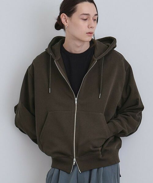 tk.TAKEO KIKUCHI / ティーケー タケオキクチ パーカー | アームシャーリングジップパーカー | 詳細10