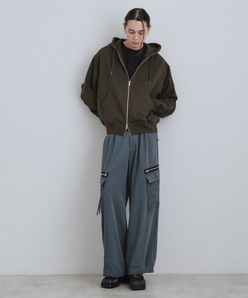 tk.TAKEO KIKUCHI / ティーケー タケオキクチ パーカー | アームシャーリングジップパーカー | 詳細12