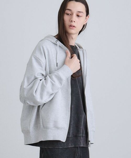 tk.TAKEO KIKUCHI / ティーケー タケオキクチ パーカー | アームシャーリングジップパーカー | 詳細2