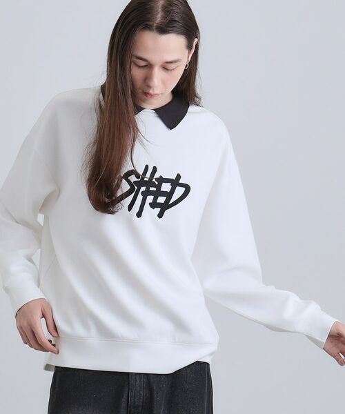 tk.TAKEO KIKUCHI / ティーケー タケオキクチ スウェット | レタードエンブロレイヤーカラーカットソー | 詳細2