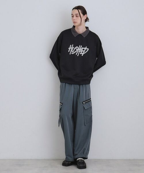 tk.TAKEO KIKUCHI / ティーケー タケオキクチ スウェット | レタードエンブロレイヤーカラーカットソー | 詳細8