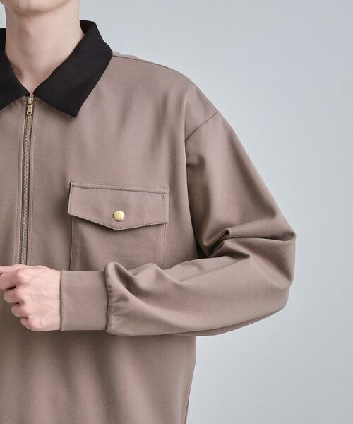 tk.TAKEO KIKUCHI / ティーケー タケオキクチ カットソー | ハードポンチハーフジップポロカットソー | 詳細18