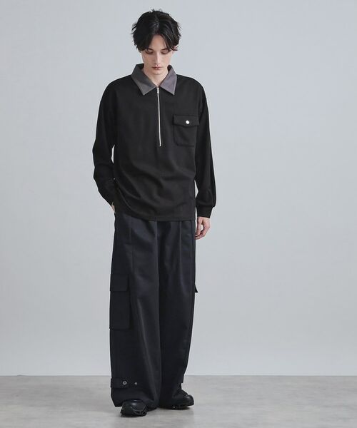 tk.TAKEO KIKUCHI / ティーケー タケオキクチ カットソー | ハードポンチハーフジップポロカットソー | 詳細8