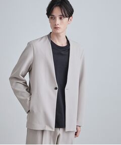 tk.TAKEO KIKUCHI / ティーケー タケオキクチ ノーカラージャケット | 【セットアップ対応】360度ストレッチノーカラージャケット