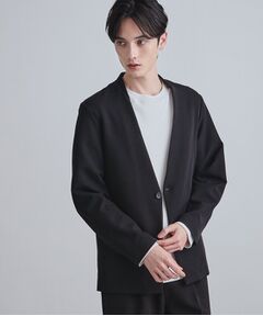 tk.TAKEO KIKUCHI / ティーケー タケオキクチ ノーカラージャケット | 【セットアップ対応】360度ストレッチノーカラージャケット
