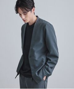 tk.TAKEO KIKUCHI / ティーケー タケオキクチ ノーカラージャケット | 【セットアップ対応】360度ストレッチノーカラージャケット