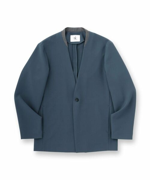 tk.TAKEO KIKUCHI / ティーケー タケオキクチ ノーカラージャケット | 【セットアップ対応】360度ストレッチノーカラージャケット | 詳細1