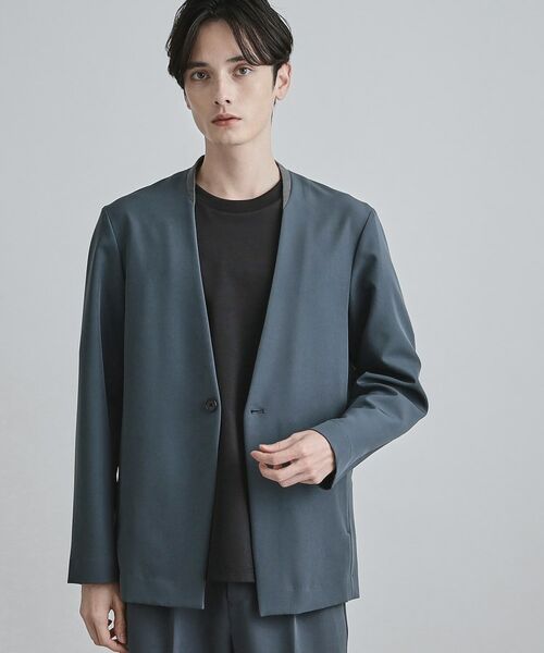 tk.TAKEO KIKUCHI / ティーケー タケオキクチ ノーカラージャケット | 【セットアップ対応】360度ストレッチノーカラージャケット | 詳細10