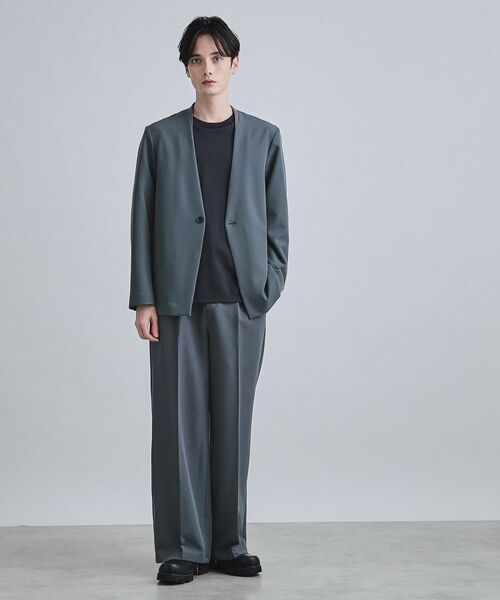 tk.TAKEO KIKUCHI / ティーケー タケオキクチ ノーカラージャケット | 【セットアップ対応】360度ストレッチノーカラージャケット | 詳細11