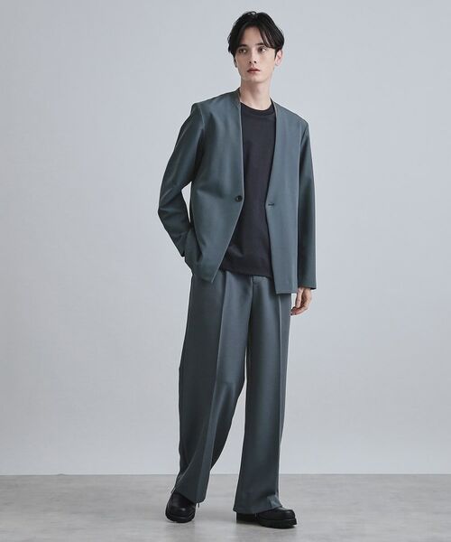 tk.TAKEO KIKUCHI / ティーケー タケオキクチ ノーカラージャケット | 【セットアップ対応】360度ストレッチノーカラージャケット | 詳細12