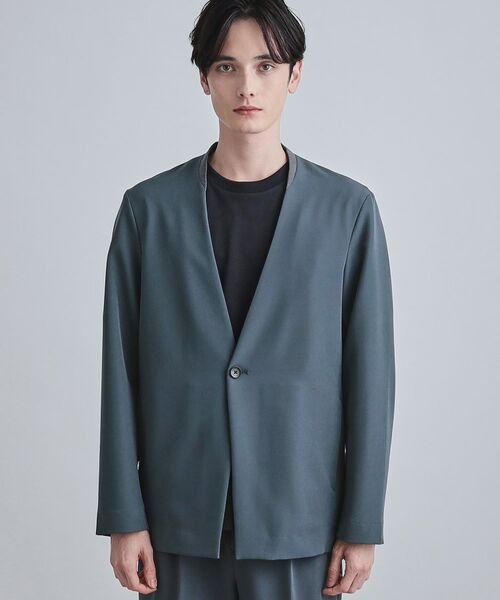 tk.TAKEO KIKUCHI / ティーケー タケオキクチ ノーカラージャケット | 【セットアップ対応】360度ストレッチノーカラージャケット | 詳細14