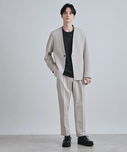 tk.TAKEO KIKUCHI / ティーケー タケオキクチ ノーカラージャケット | 【セットアップ対応】360度ストレッチノーカラージャケット | 詳細3