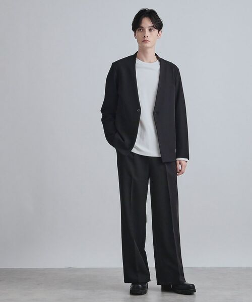 tk.TAKEO KIKUCHI / ティーケー タケオキクチ ノーカラージャケット | 【セットアップ対応】360度ストレッチノーカラージャケット | 詳細8