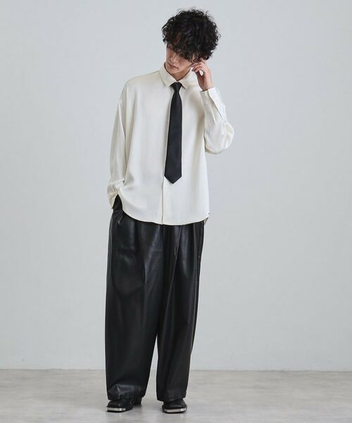 tk.TAKEO KIKUCHI / ティーケー タケオキクチ シャツ・ブラウス | 【ネクタイ付】楊柳シャツ | 詳細3