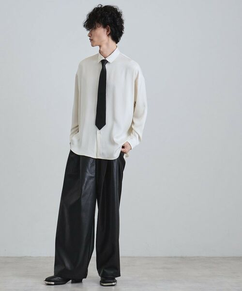 tk.TAKEO KIKUCHI / ティーケー タケオキクチ シャツ・ブラウス | 【ネクタイ付】楊柳シャツ | 詳細4
