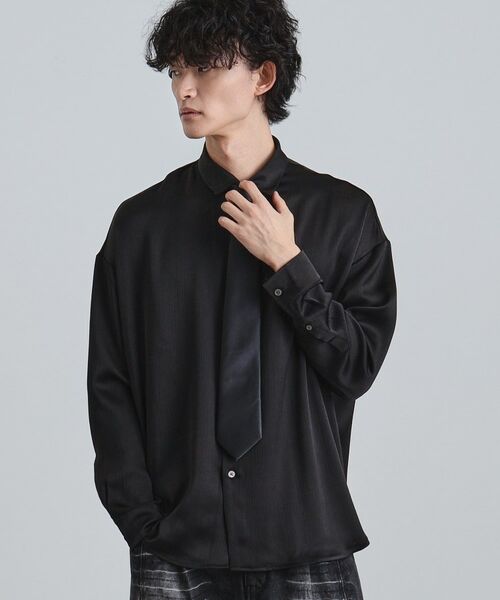 tk.TAKEO KIKUCHI / ティーケー タケオキクチ シャツ・ブラウス | 【ネクタイ付】楊柳シャツ | 詳細6