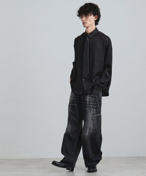 tk.TAKEO KIKUCHI / ティーケー タケオキクチ シャツ・ブラウス | 【ネクタイ付】楊柳シャツ | 詳細7