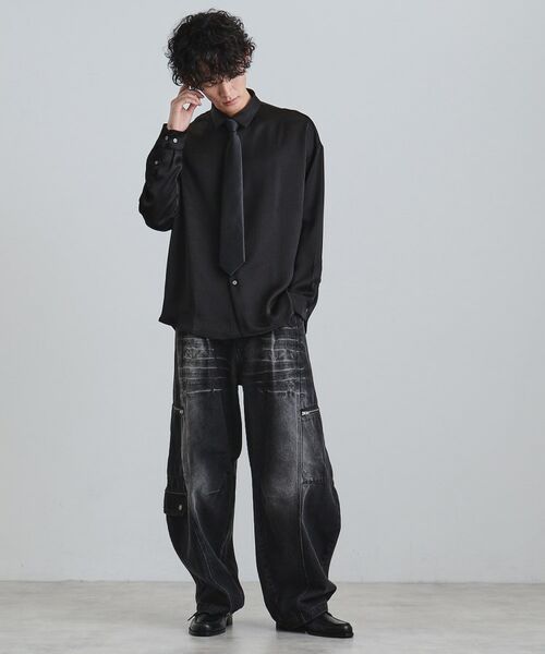 tk.TAKEO KIKUCHI / ティーケー タケオキクチ シャツ・ブラウス | 【ネクタイ付】楊柳シャツ | 詳細8