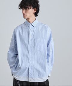 tk.TAKEO KIKUCHI / ティーケー タケオキクチ シャツ・ブラウス | レイヤードストライプシャツ