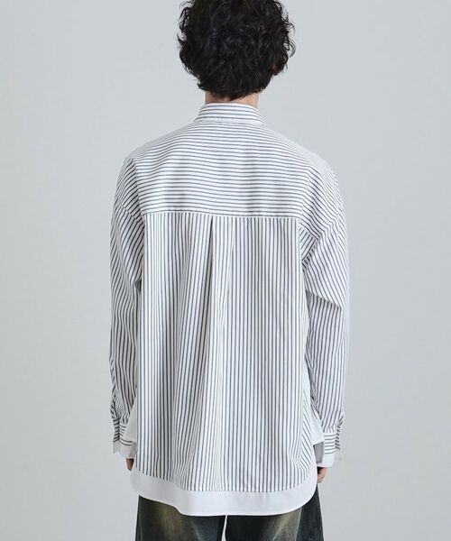 tk.TAKEO KIKUCHI / ティーケー タケオキクチ シャツ・ブラウス | レイヤードストライプシャツ | 詳細12
