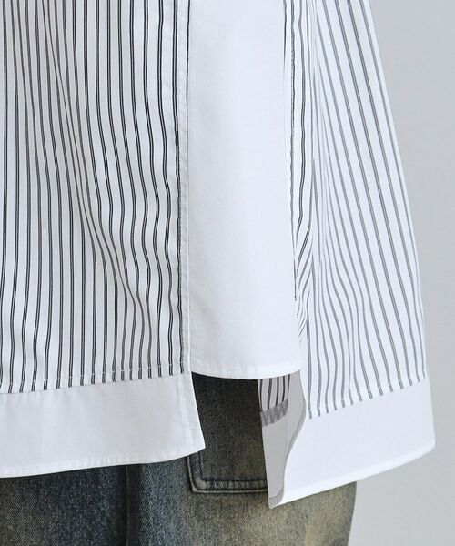 tk.TAKEO KIKUCHI / ティーケー タケオキクチ シャツ・ブラウス | レイヤードストライプシャツ | 詳細16