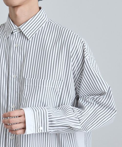 tk.TAKEO KIKUCHI / ティーケー タケオキクチ シャツ・ブラウス | レイヤードストライプシャツ | 詳細19