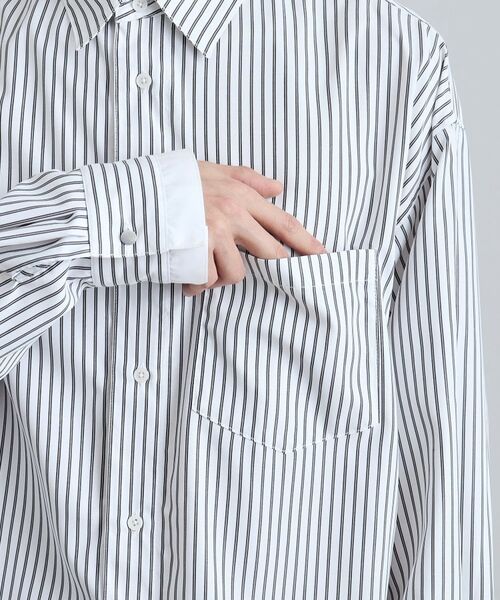 tk.TAKEO KIKUCHI / ティーケー タケオキクチ シャツ・ブラウス | レイヤードストライプシャツ | 詳細20