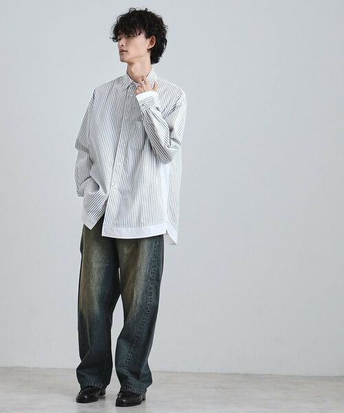 tk.TAKEO KIKUCHI / ティーケー タケオキクチ シャツ・ブラウス | レイヤードストライプシャツ | 詳細4