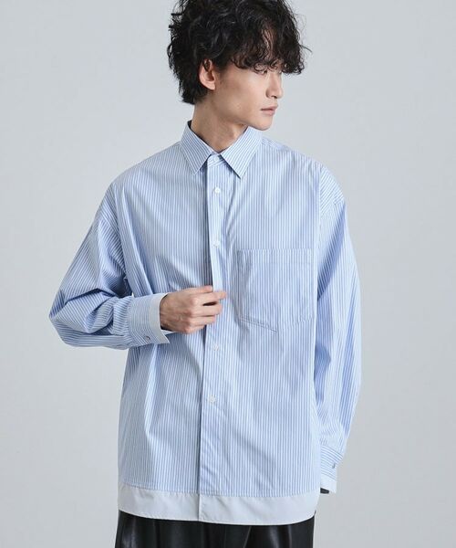 tk.TAKEO KIKUCHI / ティーケー タケオキクチ シャツ・ブラウス | レイヤードストライプシャツ | 詳細6