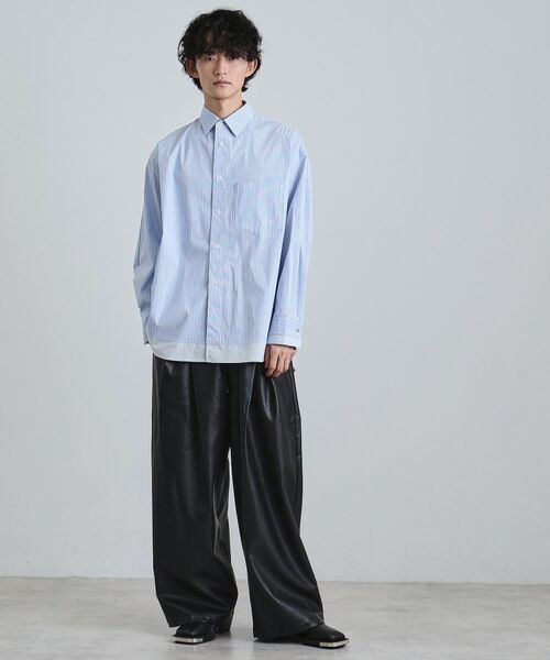 tk.TAKEO KIKUCHI / ティーケー タケオキクチ シャツ・ブラウス | レイヤードストライプシャツ | 詳細7