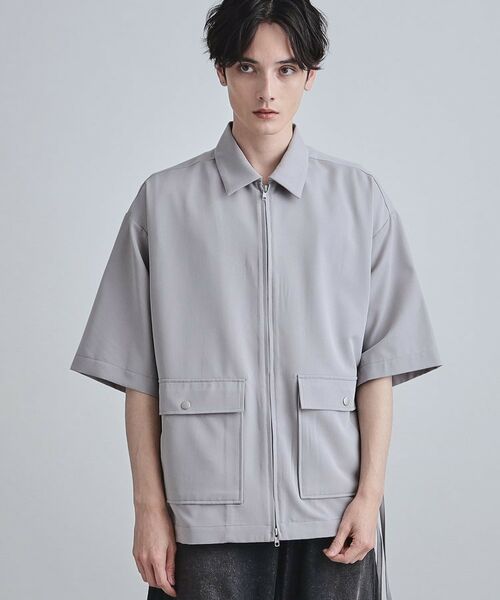 tk.TAKEO KIKUCHI / ティーケー タケオキクチ シャツ・ブラウス | フロントジップシャツアウター | 詳細2