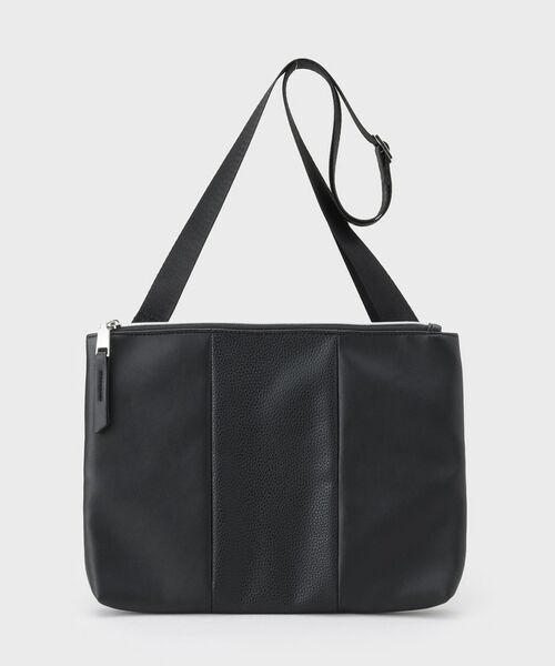 tk.TAKEO KIKUCHI / ティーケー タケオキクチ ショルダーバッグ | 切替サコッシュショルダーバッグ（ブラック(119)）