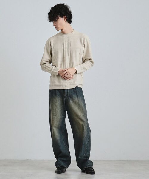 tk.TAKEO KIKUCHI / ティーケー タケオキクチ ニット・セーター | シャドーチェックニット | 詳細3