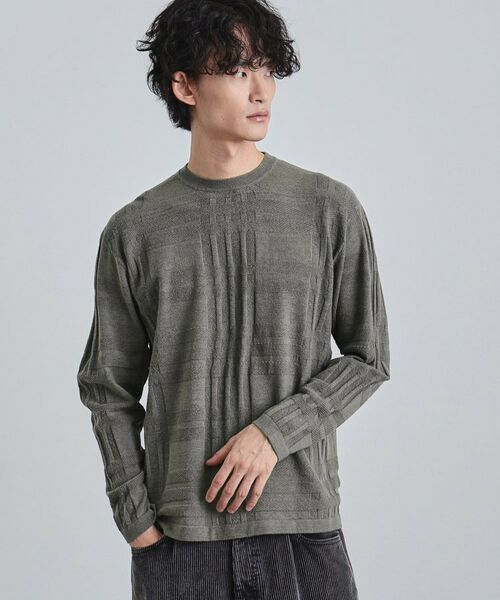 tk.TAKEO KIKUCHI / ティーケー タケオキクチ ニット・セーター | シャドーチェックニット | 詳細5