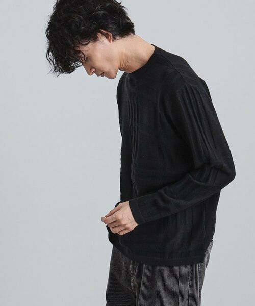 tk.TAKEO KIKUCHI / ティーケー タケオキクチ ニット・セーター | シャドーチェックニット | 詳細9