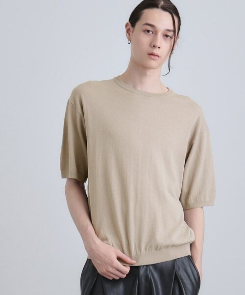 tk.TAKEO KIKUCHI / ティーケー タケオキクチ ニット・セーター | スムースタッチニット(グレージュ(050))