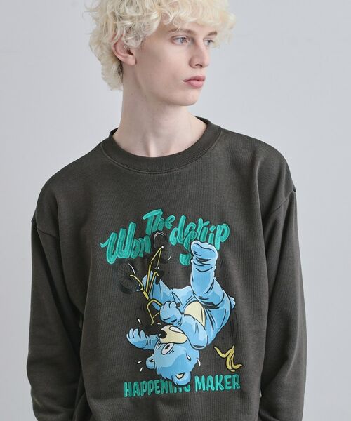 tk.TAKEO KIKUCHI / ティーケー タケオキクチ スウェット | ポップ刺繍スウェット | 詳細1