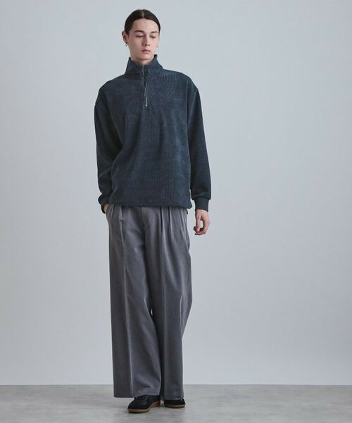 tk.TAKEO KIKUCHI / ティーケー タケオキクチ カットソー | コーデュロイハーフジップ | 詳細11