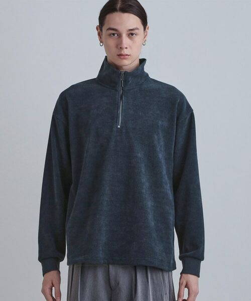 tk.TAKEO KIKUCHI / ティーケー タケオキクチ カットソー | コーデュロイハーフジップ | 詳細13