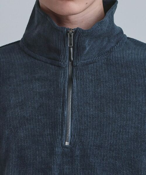 tk.TAKEO KIKUCHI / ティーケー タケオキクチ カットソー | コーデュロイハーフジップ | 詳細16