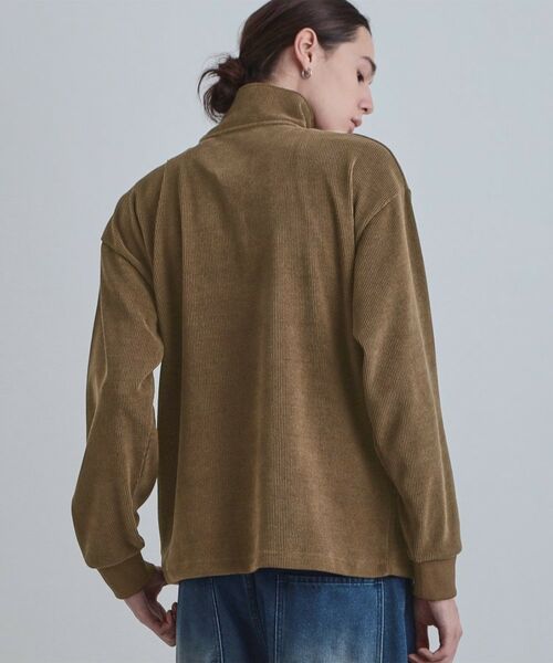 tk.TAKEO KIKUCHI / ティーケー タケオキクチ カットソー | コーデュロイハーフジップ | 詳細5