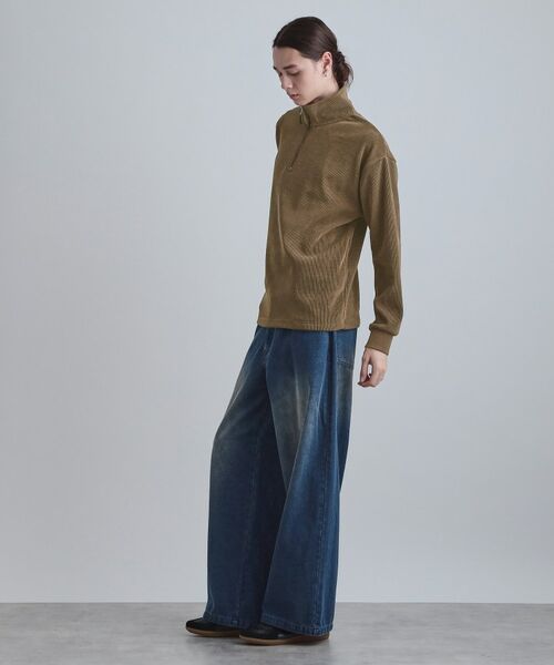 tk.TAKEO KIKUCHI / ティーケー タケオキクチ カットソー | コーデュロイハーフジップ | 詳細7