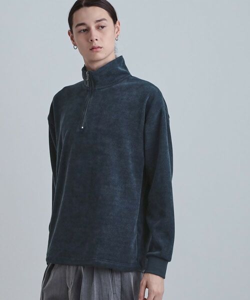 tk.TAKEO KIKUCHI / ティーケー タケオキクチ カットソー | コーデュロイハーフジップ | 詳細9